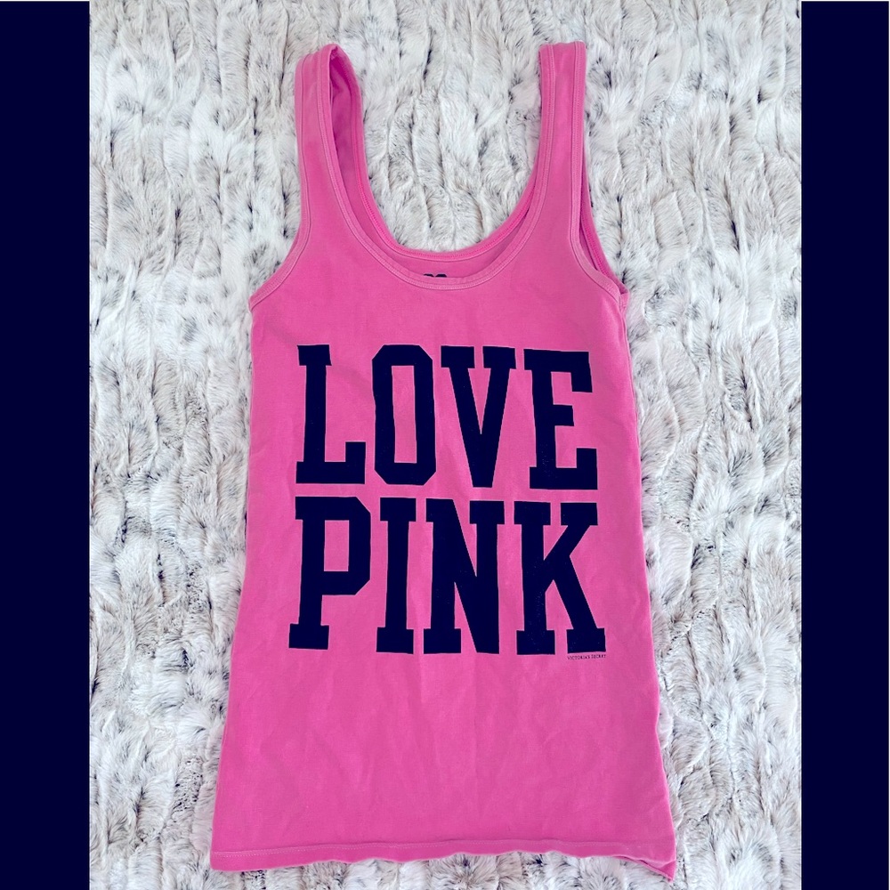 Victorias Secret Pink Stretchy Tank - Picture 2 of 5